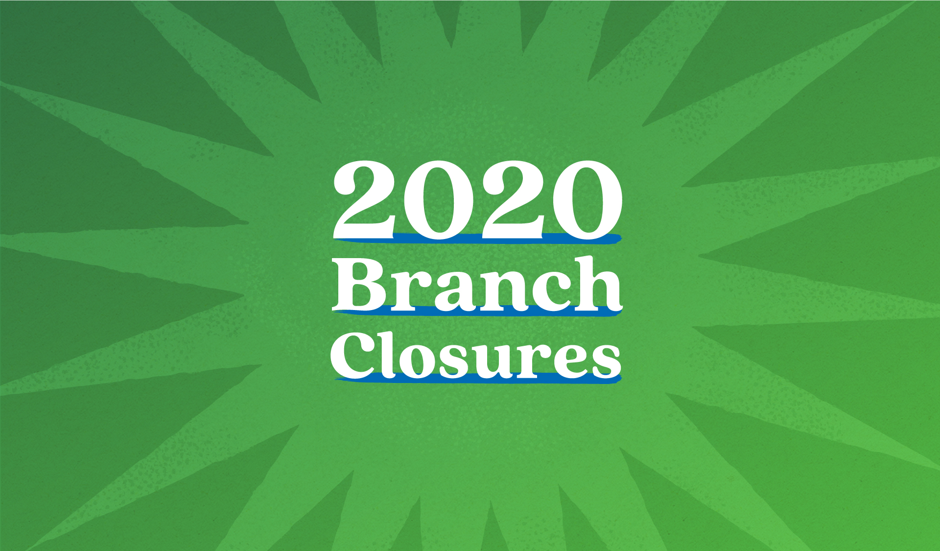 2020 PEFCU Branch Closures