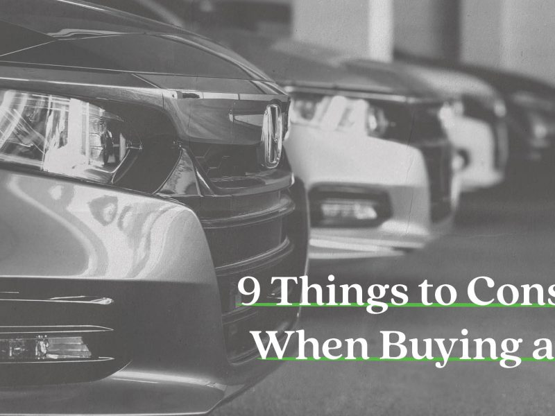 9 Things to Consider When Buying a Car 